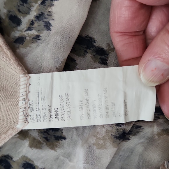 Elena Baldi Silk Blend Dress Size Medium - Picture 13 of 13